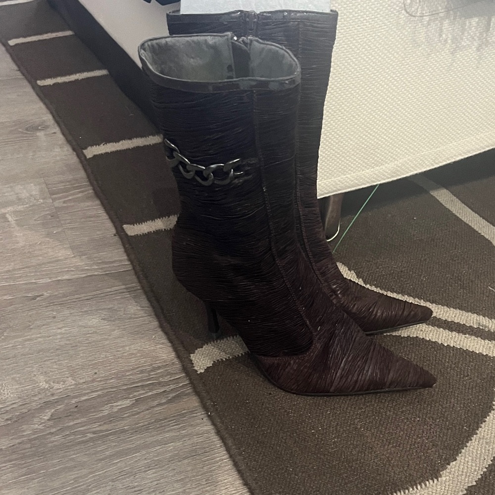 Elegant Brown High Heel Boots